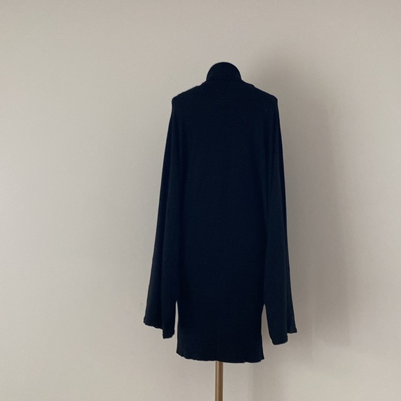 BIANCA NYGÅRD black sweater dress, turtleneck, batwing/dolman sleeves. XlL - Picture 3 of 8